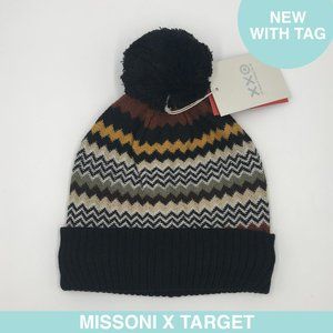 Auth Missoni x Target beanie pom pom limited